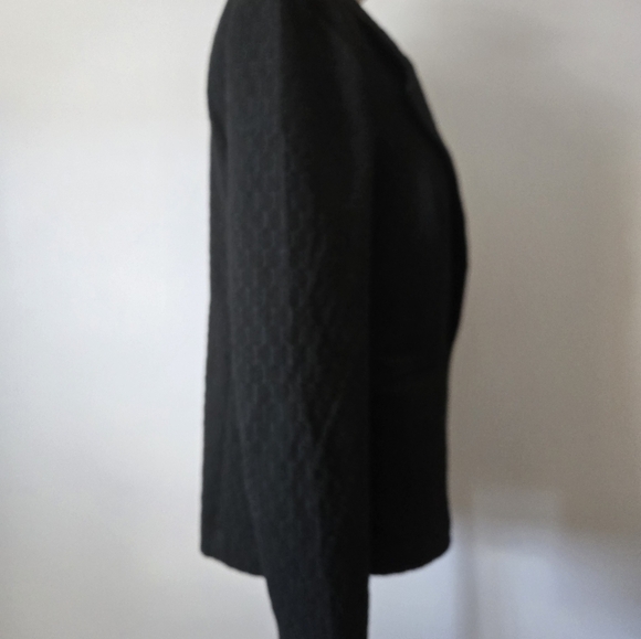 PORRIDGE ANTHROPOLOGIE Women's Black Textured Blazer.  Size Medium - Picture 5 of 12
